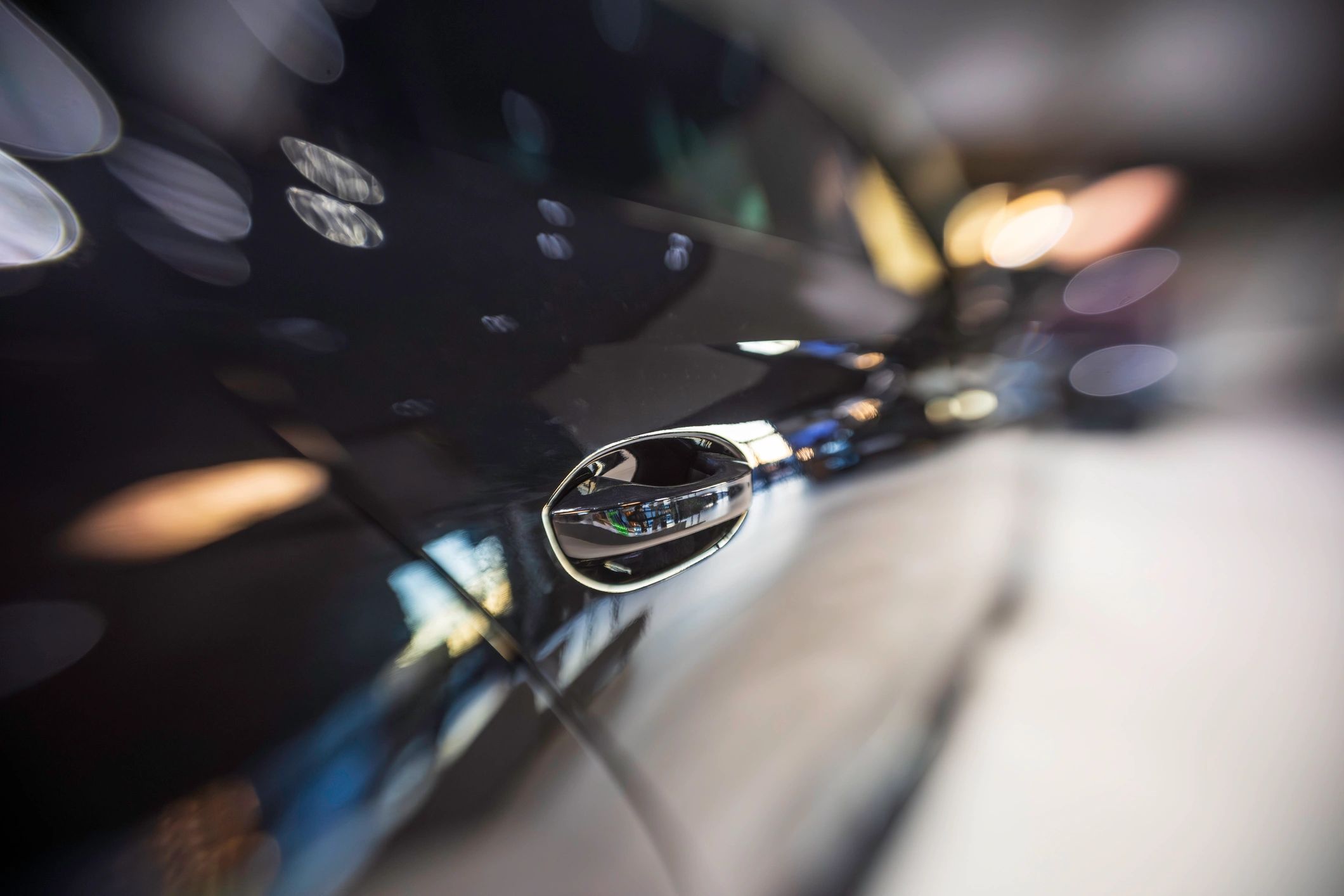 Luxury vehicle detail showing premium finish