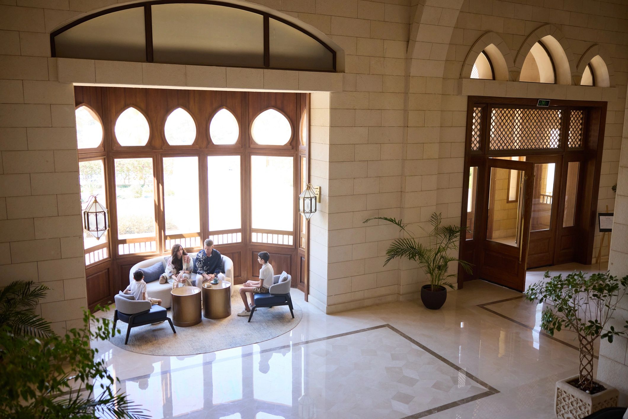 Elegant hospitality environment for clients and guests